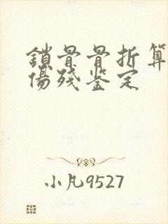 锁骨骨折算几级伤残鉴定封面