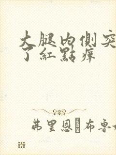 大腿内侧突然起了红点痒