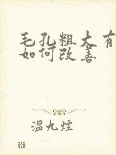毛孔粗大有痘印如何改善封面