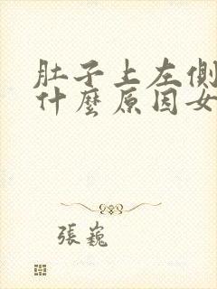 肚子上左侧疼是什么原因女性