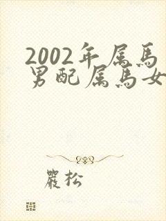 2002年属马男配属马女怎么样