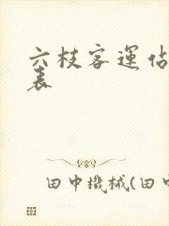 六枝客运站时刻表