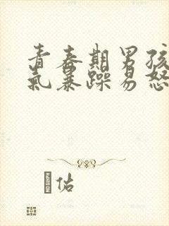 青春期男孩子脾气暴躁易怒
