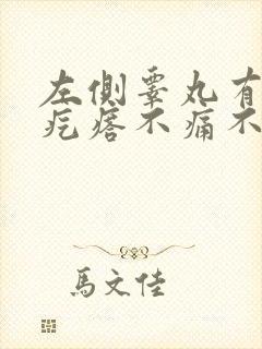 左侧睾丸有个硬疙瘩不痛不痒