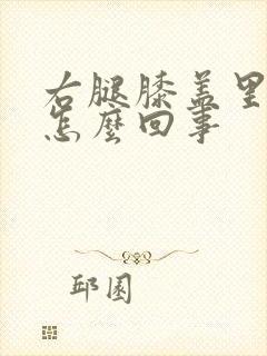 右腿膝盖里侧疼怎么回事