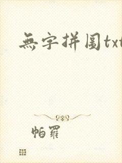 无字拼图txt封面