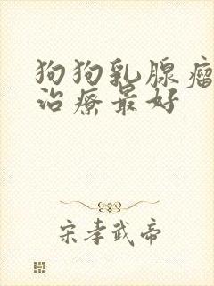 狗狗乳腺瘤怎么治疗最好封面