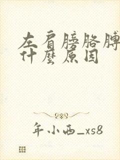 左肩膀胳膊疼痛什么原因