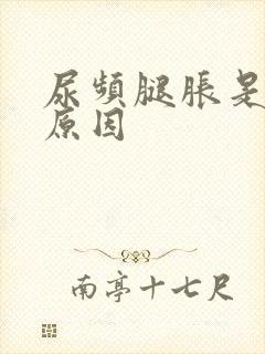 尿频腿胀是什么原因封面