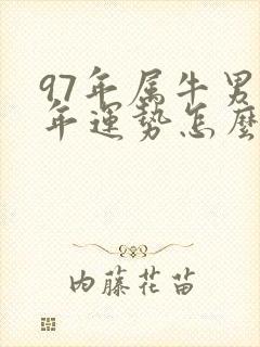 97年属牛男今年运势怎么样