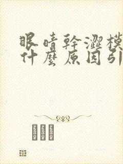 眼晴干涩模糊是什么原因引起的?