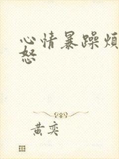 心情暴躁烦躁易怒封面