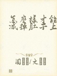 怎么样才能快速减掉肚子上的肉封面