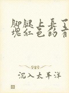 脚腿上长了些一块红色的有点痒
