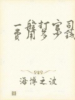 一般打官司律师费用多少钱封面