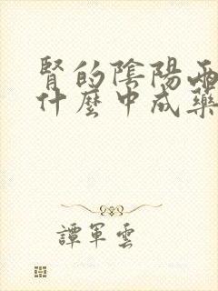 肾的阴阳两虚吃什么中成药