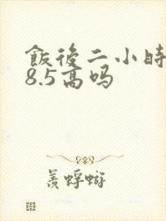饭后二小时血糖8.5高吗