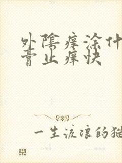 外阴痒涂什么药膏止痒快
