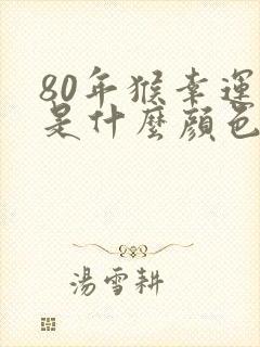 80年猴幸运色是什么颜色