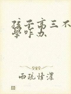 孩子高三不去上学咋办