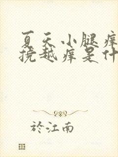 夏天小腿痒痒越挠越痒是什么原因