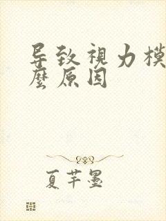 导致视力模糊什么原因