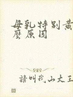 母乳特别黄是什么原因封面