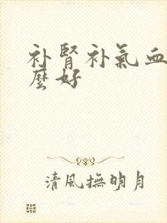 补肾补气血吃什么好