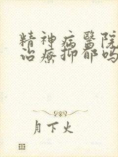 精神病医院可以治疗抑郁吗封面