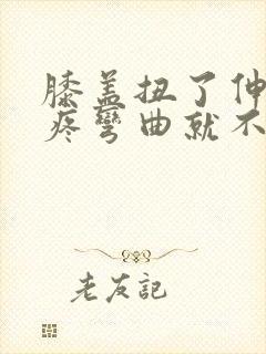 膝盖扭了伸直就疼弯曲就不疼封面