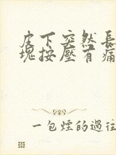 皮下突然长出硬块按压有痛感封面