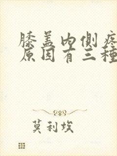 膝盖内侧疼痛的原因有三种膝