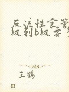反流性食管炎a级到b级要多久