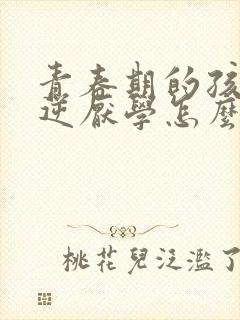 青春期的孩子叛逆厌学怎么办封面