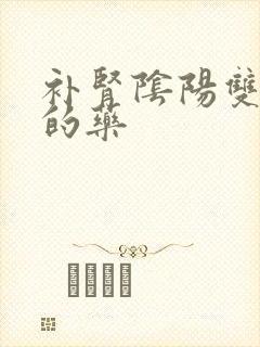 补肾阴阳双补好的药