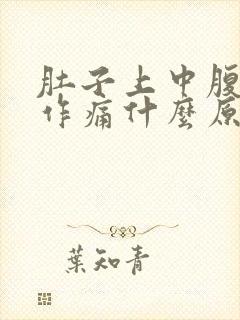 肚子上中腹隐隐作痛什么原因封面