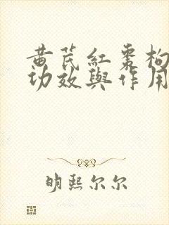黄芪红枣枸杞的功效与作用