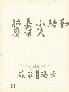 肺长小结节吃什么消失封面