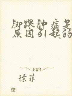 脚踝肿痛是什么原因引起的怎么治