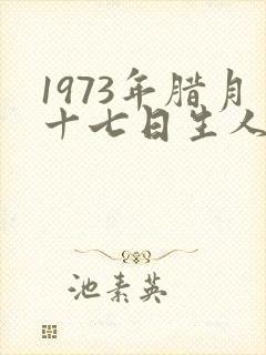 1973年腊月十七日生人命运封面