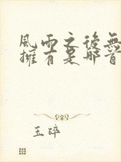 风雨之后无所谓拥有是哪首歌的歌词