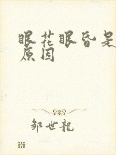 眼花眼昏是什么原因