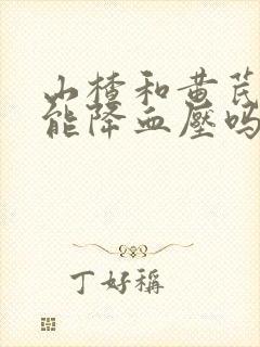 山楂和黄芪泡水能降血压吗