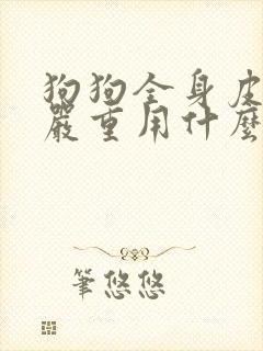 狗狗全身皮肤病严重用什么药治疗