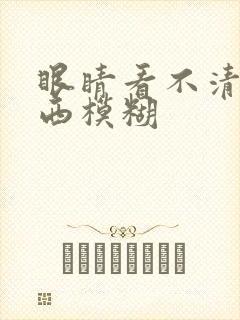 眼睛看不清楚东西模糊