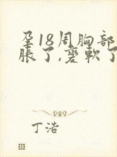 孕18周胸部不胀了,变软了