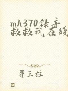 mh370录音救救我在线听