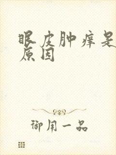 眼皮肿痒是什么原因