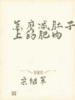 怎么减肚子和胸上的肥肉封面