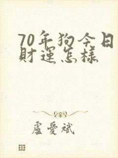 70年狗今日偏财运怎样